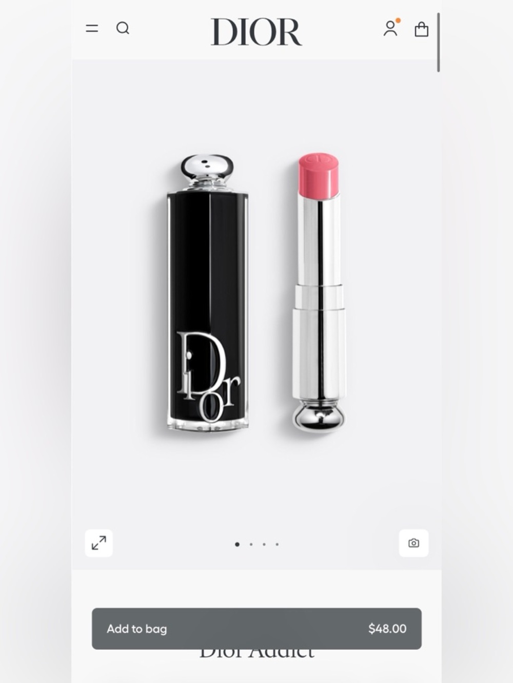 Dior Addict Hydrating Shine Lipstick - 373 Rose Celestial. NIB! MSRP$48 - Picture 4 of 9